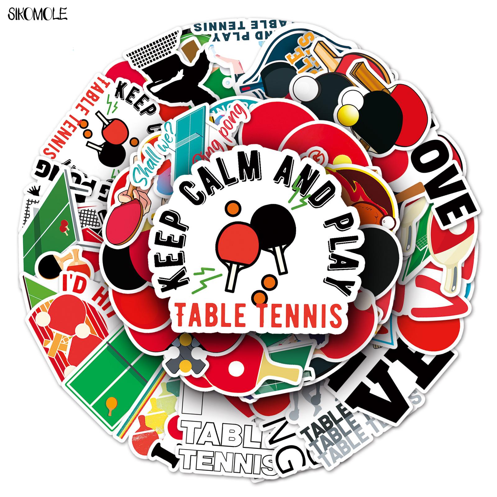Table Tennis Olympics - 10/30/50 шт. стикеры в виде мяча